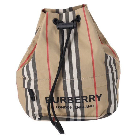 BURBERRY LONDON ENGLAND Pouch 8015051 Beige Black Multi Jacquard - Picture 1 of 6